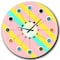 Designart 'Memphis Retro Neon Pattern Mid-Century Modern Wall Clock